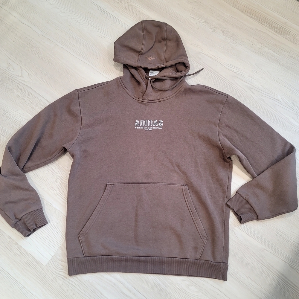 ADIDAS  Men's Last Days of Summer Brown Hoodie size Small